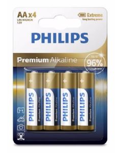 Philips baterie 4x AA (1,5V), řada Premium Alkaline