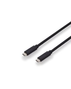 Digitus Připojovací kabel USB typu C, typ C na C M/M, 1,0 m, Gen2, 5A, 10 GB, verze 3.1, CE, bl