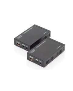 DIGITUS Sada 4K HDMI Extender, HDBaseT, UHD 4K * 2K @ 30 Hz, 70 m po síťovém kabelu (Cat 5E, 6, 7)