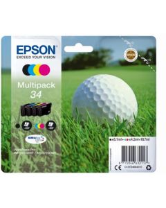 EPSON cartridge T3466 (black/cyan/magenta/yellow) multipack (golfový míček)