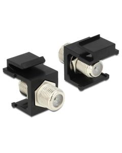 Delock Keystone Modul F samice > F samice černý