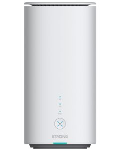 STRONG 5G LTE router AX3000/ Wi-Fi 6 standard 802.11ax/ 3000 Mbit/s/ 2x LAN/ 1x RJ11/ 1x Nano SIM/ bílý