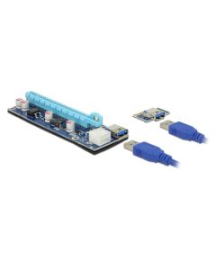 Delock Riser Card PCI Express x1 > x16 s 60 cm USB kabelem
