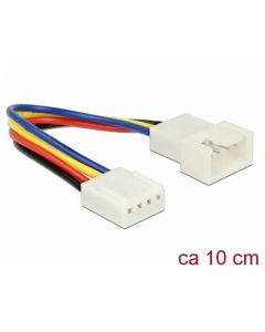 Delock Prodlužovací kabel PWM připojení ventilátoru 4 Pin 10 cm