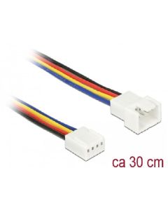 Delock Prodlužovací kabel PWM připojení ventilátoru 4 Pin 30 cm