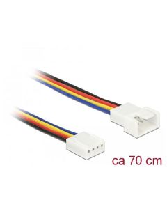 Delock Prodlužovací kabel PWM připojení ventilátoru 4 Pin 70 cm