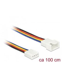 Delock Prodlužovací kabel PWM připojení ventilátoru 4 Pin 100 cm