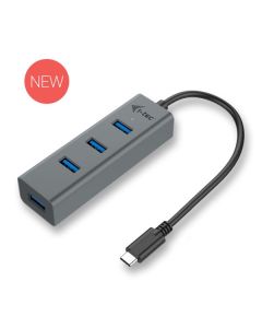 i-Tec USB-C 3.1 Metal 4-portový HUB, 4x USB 3.0