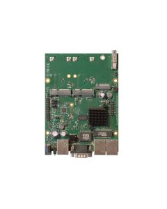 MikroTik RouterBOARD RBM33G, Dual Core 880MHz CPU, 256MB RAM, 3x Gbit LAN, 2x miniPCI-e, ROS L4