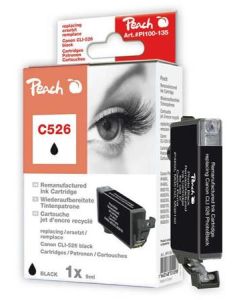 PEACH kompatibilní cartridge Canon CLI-526B, Black. 9 ml