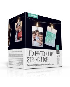 POŠKOZENÝ OBAL - COLORWAY LED fotokolíčky / 40 LED / délka 4,2 m / teplá bílá/ napájení 3x AA
