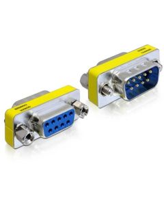 Delock Adaptér Seriový Sub-D 9 pin samec > Sub-D 9 pin samice – šetřič portu