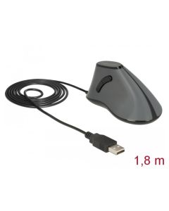 Delock Ergonomická vertikální optická 5-tlačítková USB myš