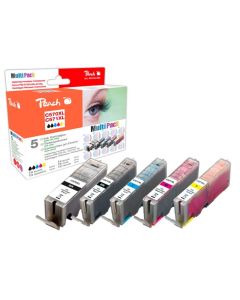 PEACH kompatibilní cartridge Canon PGI-570XL/CLI-571XL Com pack, 4x13 ml,1xBlack,1xCyan,1xMagenta,1xYellow, 1x23ml blac