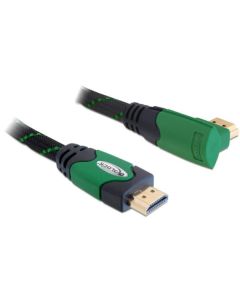 Delock Kabel High Speed HDMI s Ethernetem – HDMI A samec > HDMI A samec pravoúhlý 3 m