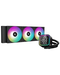 DEEPCOOL vodní chladič LD360 / 3x120 mm PWM ARGB fan / display / černý