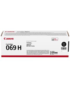Canon originální vysokokapacitní toner Cartridge 069 H BK černý, MF752Cdw, 754Cdw, LBP673Cdw, kapacita 7 600 stran/K/