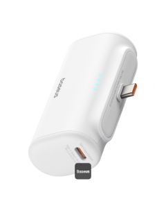 Baseus power banka 5000mAh 20W USB-C bílá
