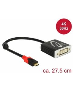 Delock Adaptér USB Type-C™ samec > DVI samice (DP Alt Mód) 4K 30 Hz