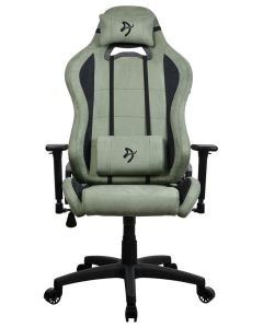 AROZZI herní židle TORRETTA SuperSoft/ látkový povrch/ lesní zelená