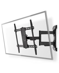 NEDIS nástěnný TV držák/ 43 - 100"/ nosnost 70 kg/ polohovatelný/ ocel/ černý