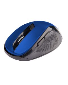 C-TECH myš WLM-02, černo-modrá, bezdrátová, 1600DPI, 6 tlačítek, USB nano receiver