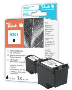 PEACH kompatibilní cartridge HP CC561EE, No.301, black, 5.7ml