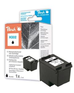 PEACH kompatibilní cartridge HP F6U66A, No 302, black, 6ml