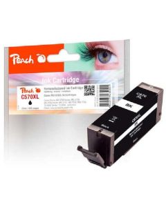 PEACH kompatibilní cartridge Canon PGI-570XL, black, 22ml