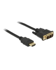 Delock DVI kabel – DVI-D 18+1 samec > HDMI A samec 2 m 