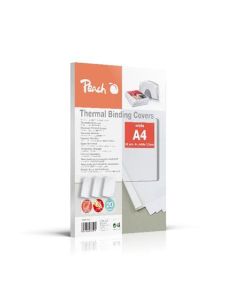PEACH vazací Thermal Binding Covers, A4, 1.5mm, bílé, 20 ks