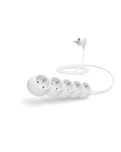 CONNECT IT prodlužovací kabel 230 V, 5 zásuvek, 2 m, bez vypínače (bílý)