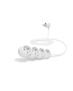 CONNECT IT prodlužovací kabel 230 V, 4 zásuvky, 3 m, bez vypínače (bílý)
