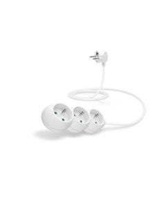 CONNECT IT prodlužovací kabel 230 V, 3 zásuvky, 1,5 m, bez vypínače (bílý)