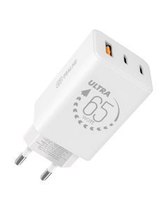 OBAL:ME GaN Cestovní Nabíječka USB-A + 2xUSB-C 65W White
