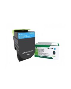 Toner Lexmark 71B20C0, azurový