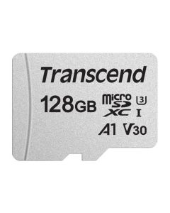 Transcend 128GB microSDXC 300S UHS-I U3 V30 A1 3D TLC (Class 10) paměťová karta (bez adaptéru), 95MB/s R, 45MB/s W