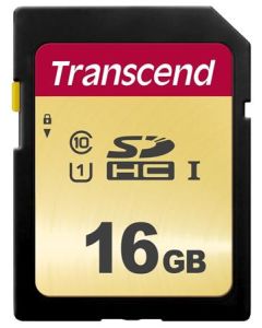Transcend 16GB SDHC 500S (Class 10) UHS-I U1 (Ultimate) MLC paměťová karta