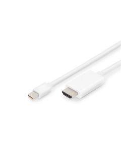Digitus DisplayPort kabelový adaptér, mini DP - HDMI, 2m ,DP 1.2_HDMI 2.0, 4K/60Hz