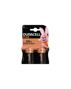 Duracell MN1400B2 Duracell Plus C Size 2 Pack