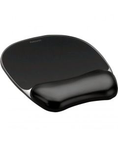 Fellowes podložka pod myš a zápěstí CRYSTAL gelová černá