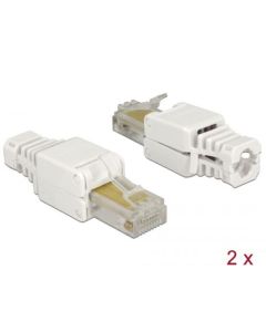 Delock RJ45 samec Cat.5e UTP bez použití nástrojů 2 kusy