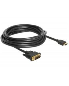 Delock Cable DVI 18+1 male > HDMI-A male 5 m black