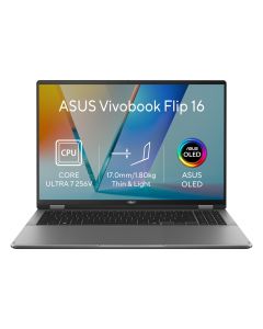 ASUS Vivobook 16 Flip/TP3607SA-OLED190W/U7-256V/16"/WUXGA/T/16GB/512GB/Intel int/W11H/Gray/2R