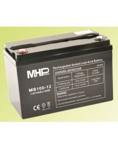 Pb akumulátor MHPower VRLA AGM 12V/100Ah (MS100-12