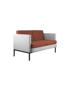 Sofa Tenore - dvoumístné, sv.šedé/skořicové