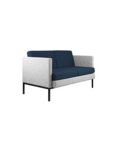Sofa Tenore - dvoumístné, sv.šedé/tm.modré