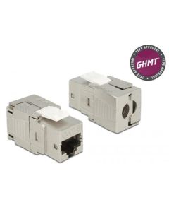 Delock Keystone Modul RJ45 jack Cat.8 bez použití nástrojů