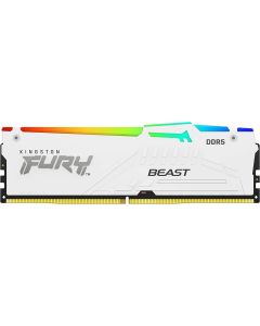 Kingston FURY Beast/DDR5/128GB/5600MHz/CL40/4x32GB/RGB/White