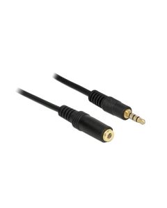 Delock prodlužovací kabel Audio Stereo Jack 3.5 mm samec / samice IPhone 4 pin 2 m